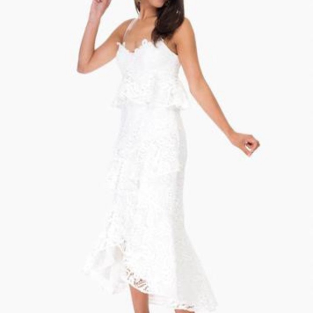 AMUR White Lace Dress - Picture 3 of 5
